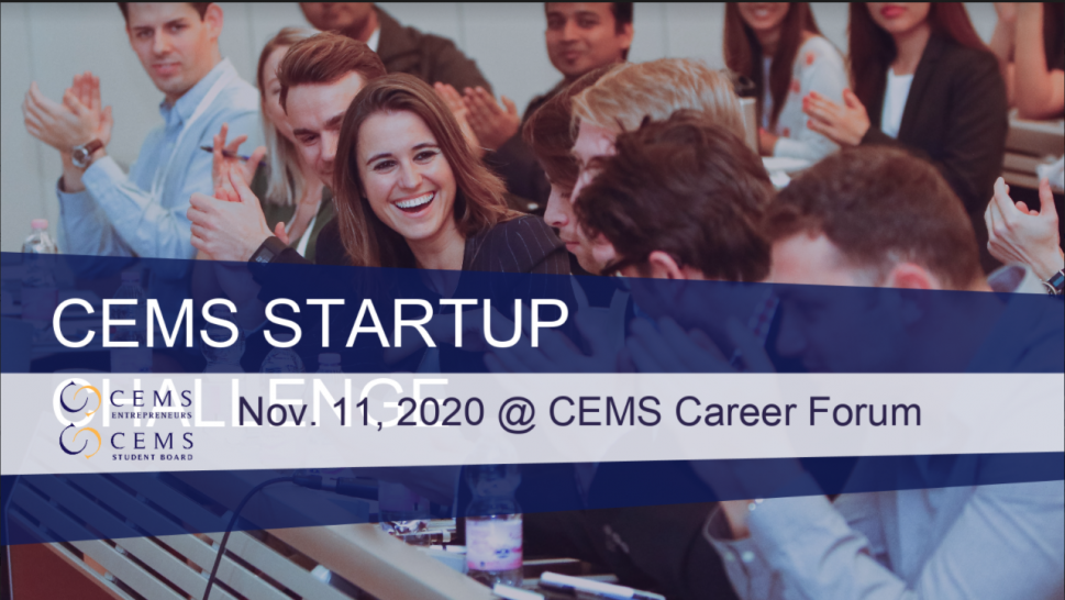 CEMS Startup Challenge 2020 Banner