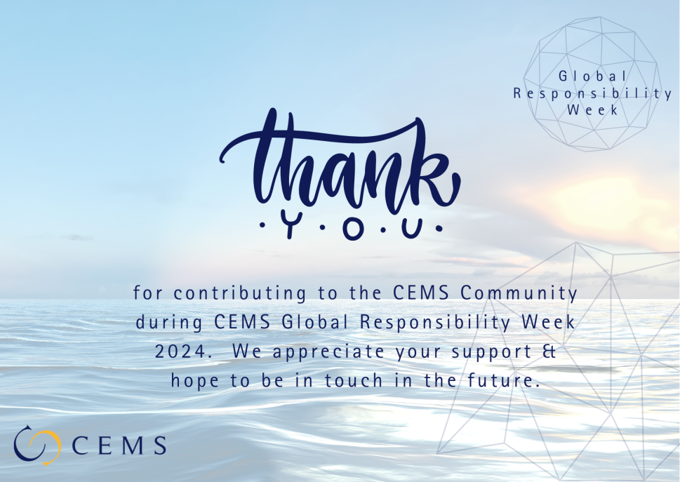 CEMS Global Responsibility Week 2024