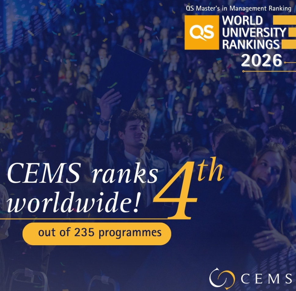 CEMS makes a leap in the QS 2026 MIM ranking