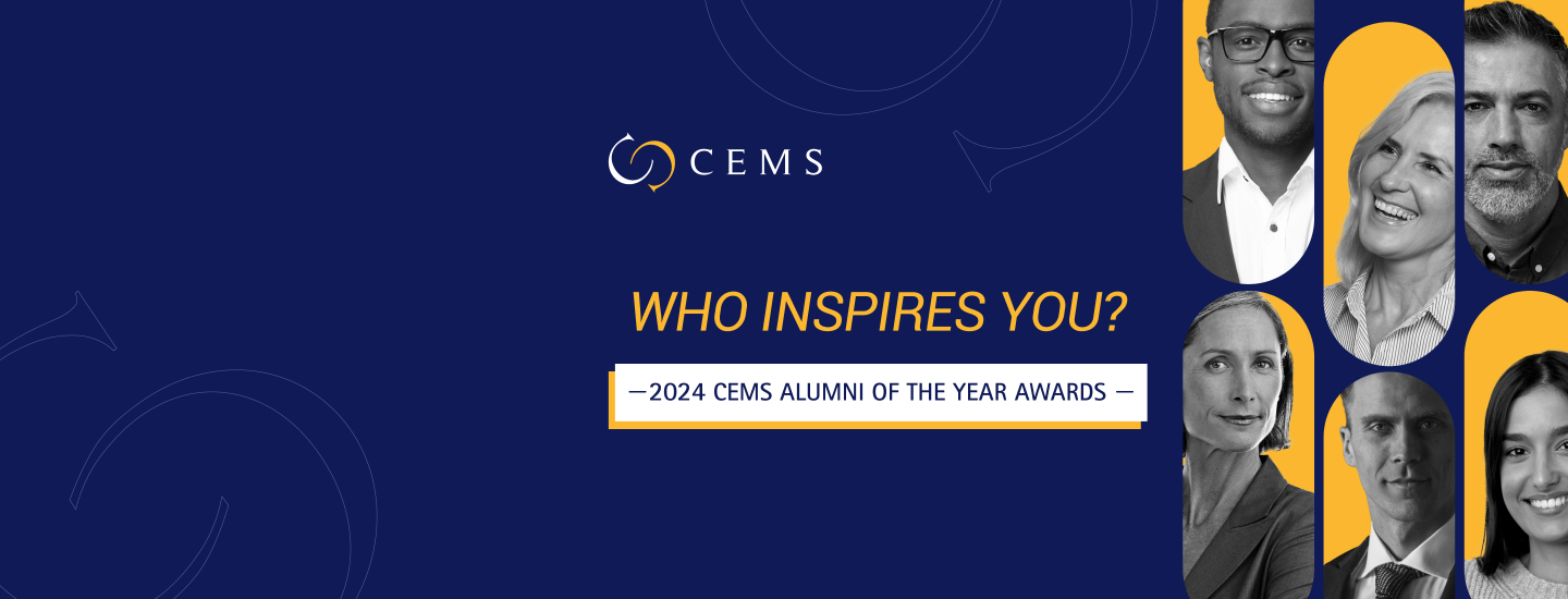 2024 CEMS Alumni of the Year Awards: Nominations now open!