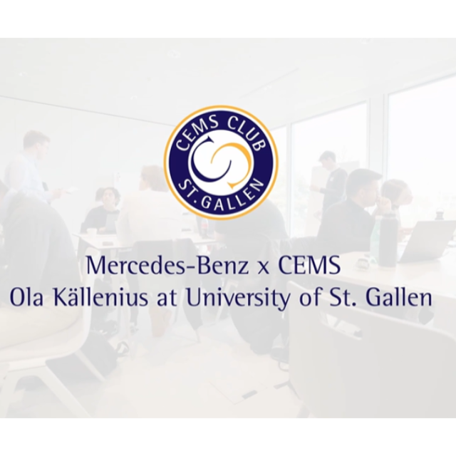 CEMS X Mercedes in St Gallen